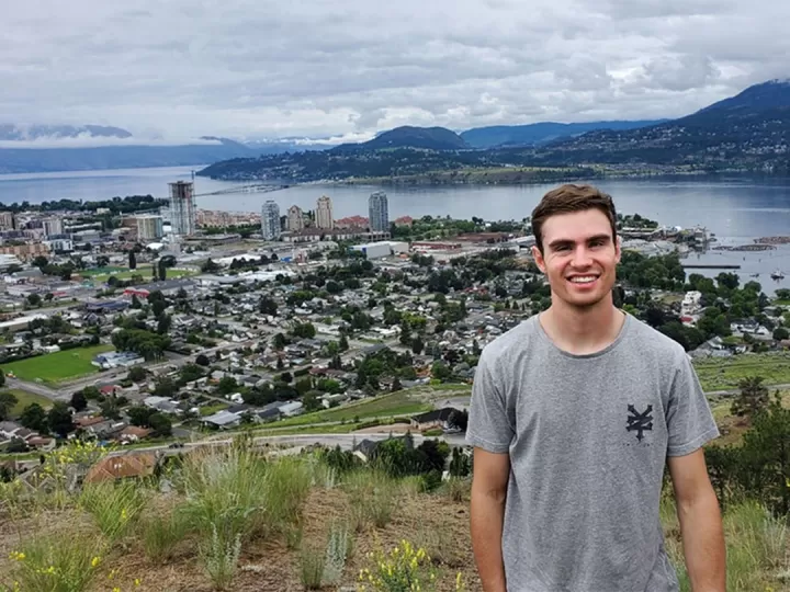 Will on top of Knox mountain